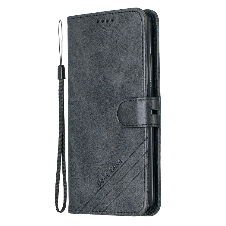 For Huawei Mate 20 Lite Stitching Style 2-Color Cow Texture Horizontal Flip PU Leather Case with Holder & Card Slot & Lanyard