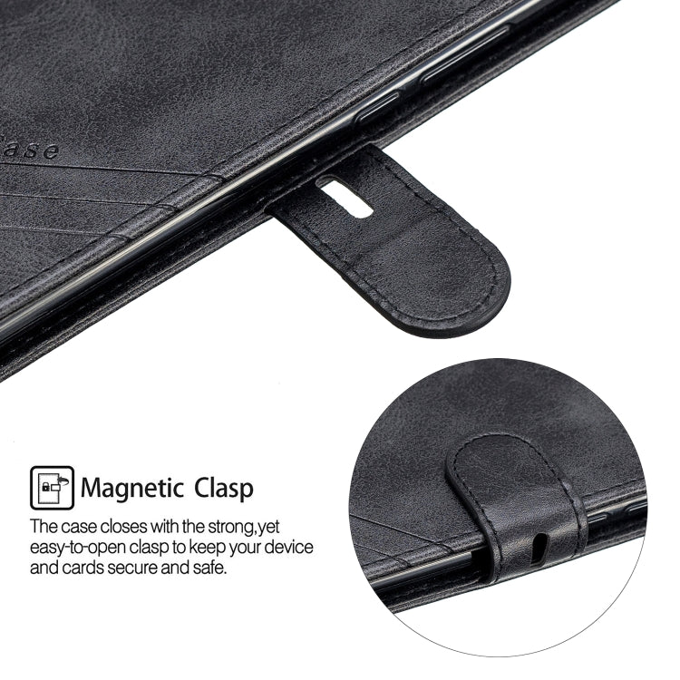 For Huawei Mate 20 Lite Stitching Style 2-Color Cow Texture Horizontal Flip PU Leather Case with Holder & Card Slot & Lanyard