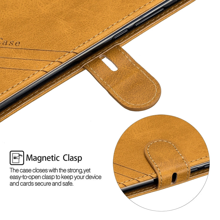 For Huawei Mate 20 Lite Stitching Style 2-Color Cow Texture Horizontal Flip PU Leather Case with Holder & Card Slot & Lanyard