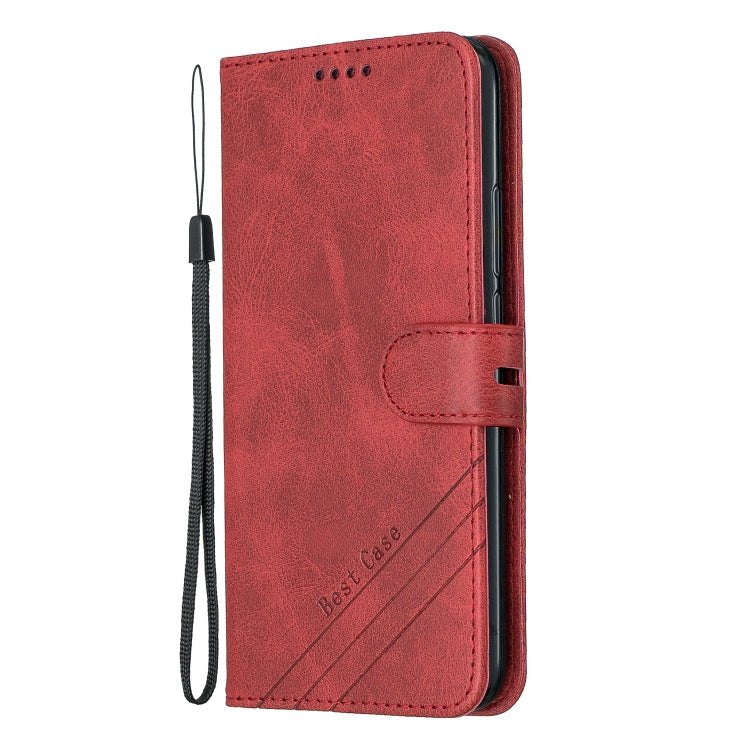 For Huawei Mate 20 Lite Stitching Style 2-Color Cow Texture Horizontal Flip PU Leather Case with Holder & Card Slot & Lanyard