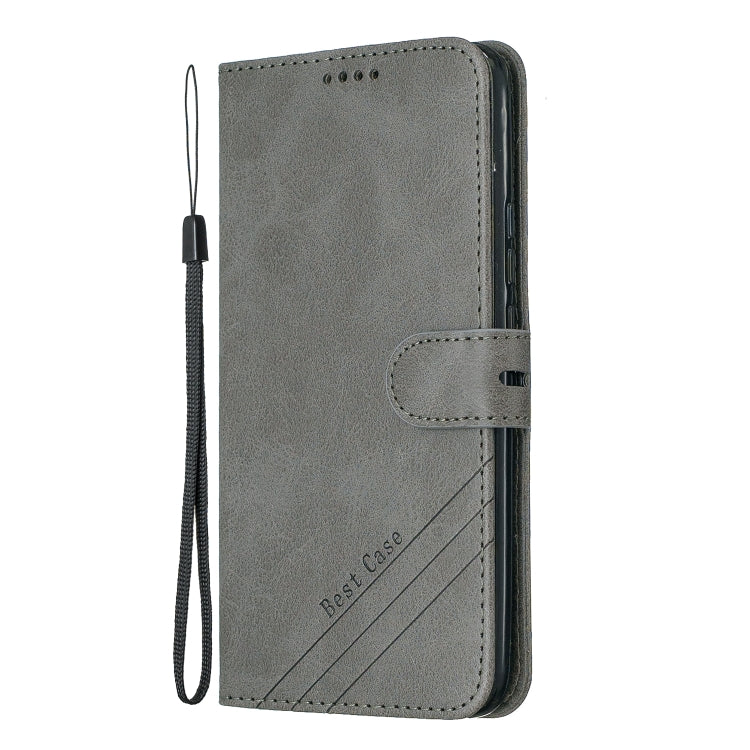For Huawei P Smart Z Stitching Style 2-Color Cow Texture Horizontal Flip PU Leather Case with Holder & Card Slot & Lanyard