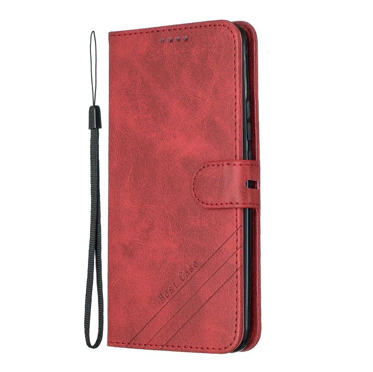 For Huawei P Smart Z Stitching Style 2-Color Cow Texture Horizontal Flip PU Leather Case with Holder & Card Slot & Lanyard