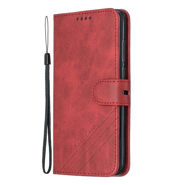 For Huawei P20 Stitching Style 2-Color Cow Texture Horizontal Flip PU Leather Case with Holder & Card Slot & Lanyard