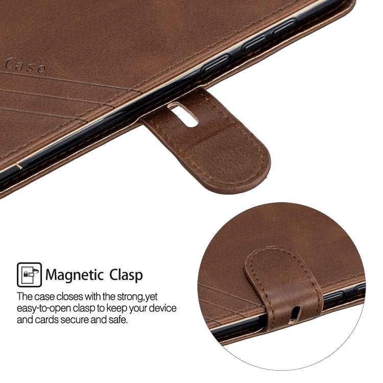 For Huawei P30 Stitching Style 2-Color Cow Texture Horizontal Flip PU Leather Case with Holder & Card Slot & Lanyard