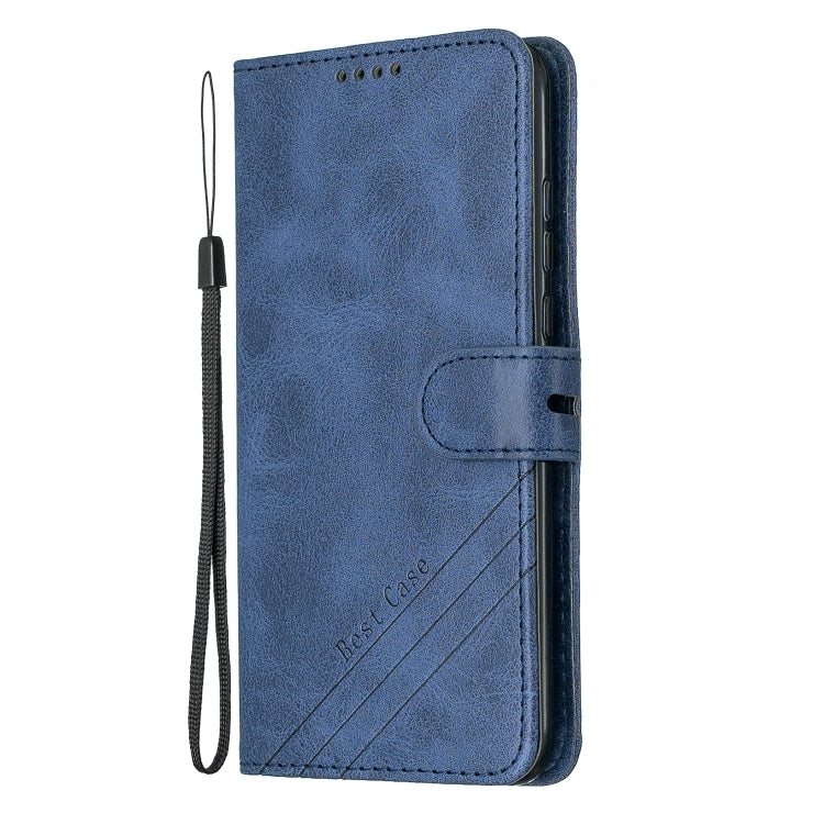 For Huawei P30 Pro Stitching Style 2-Color Cow Texture Horizontal Flip PU Leather Case with Holder & Card Slot & Lanyard