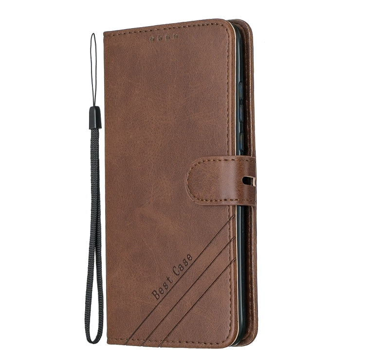 For Huawei P30 Pro Stitching Style 2-Color Cow Texture Horizontal Flip PU Leather Case with Holder & Card Slot & Lanyard