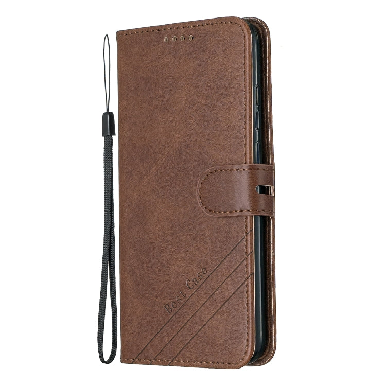 For Huawei Y6 2019 / Honor 8A Stitching Style 2-Color Cow Texture Horizontal Flip PU Leather Case with Holder & Card Slot & Lanyard