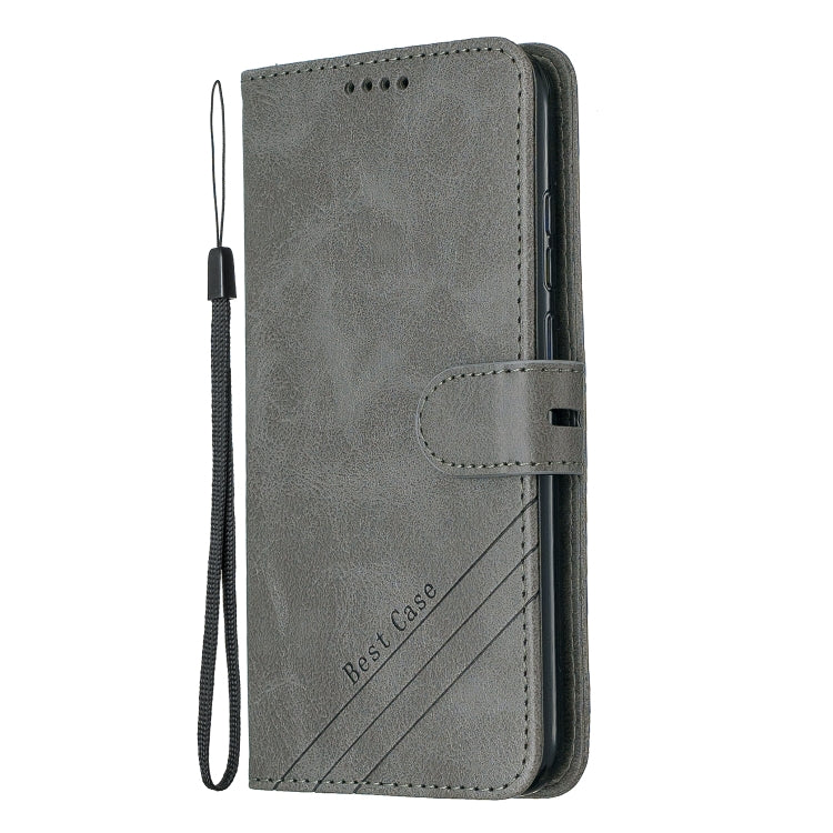 For Huawei Y7 2019 / Enjoy 9Stitching Style 2-Color Cow Texture Horizontal Flip PU Leather Case with Holder & Card Slot & Lanyard