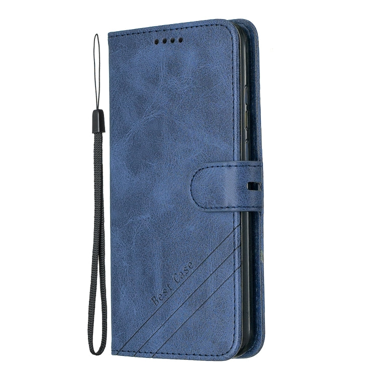 For Huawei Y7 2019 / Enjoy 9Stitching Style 2-Color Cow Texture Horizontal Flip PU Leather Case with Holder & Card Slot & Lanyard