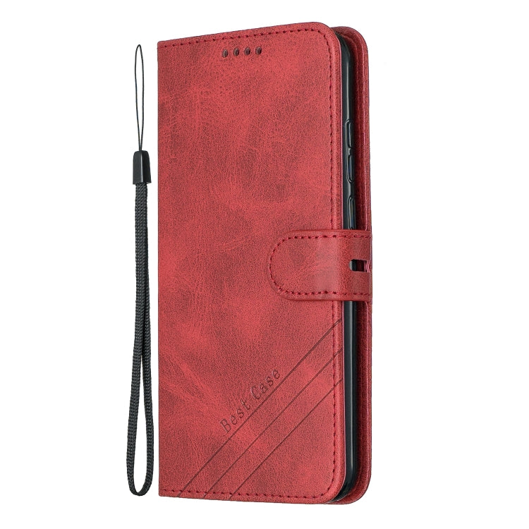 For Huawei Y7 2019 / Enjoy 9Stitching Style 2-Color Cow Texture Horizontal Flip PU Leather Case with Holder & Card Slot & Lanyard