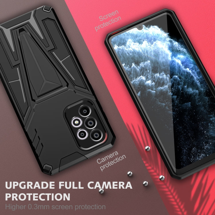 For Samsung Galaxy A33 5G Super V Armor PC + TPU Phone Case with Holder