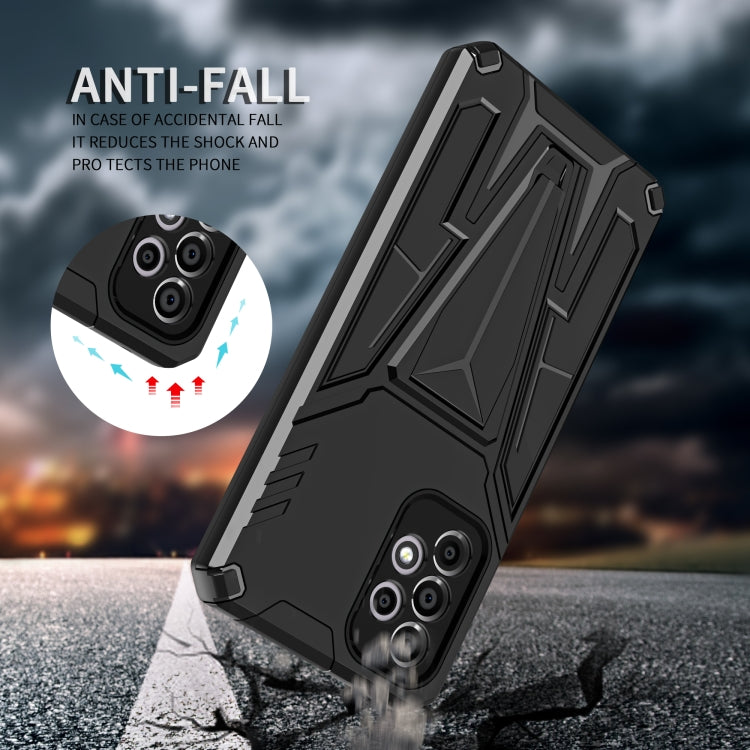 For Samsung Galaxy A33 5G Super V Armor PC + TPU Phone Case with Holder