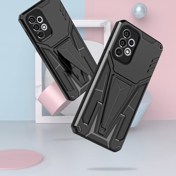 For Samsung Galaxy A33 5G Super V Armor PC + TPU Phone Case with Holder
