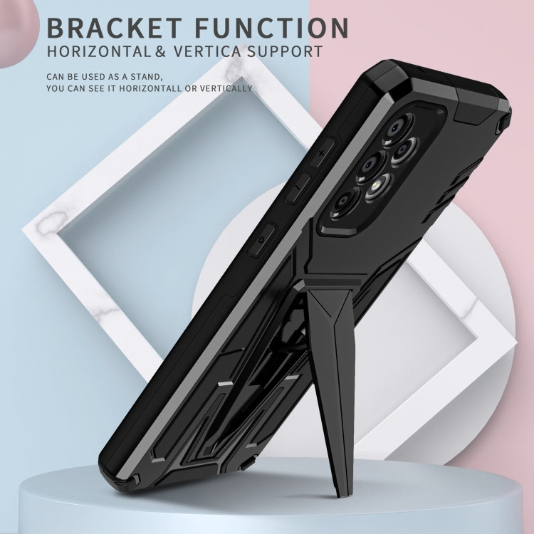 For Samsung Galaxy A33 5G Super V Armor PC + TPU Phone Case with Holder