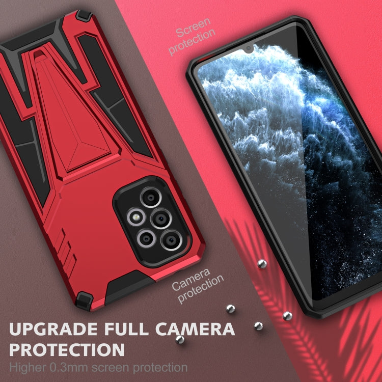 For Samsung Galaxy A33 5G Super V Armor PC + TPU Phone Case with Holder
