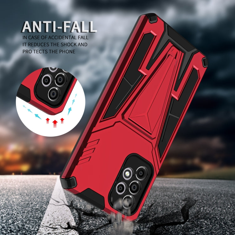 For Samsung Galaxy A33 5G Super V Armor PC + TPU Phone Case with Holder