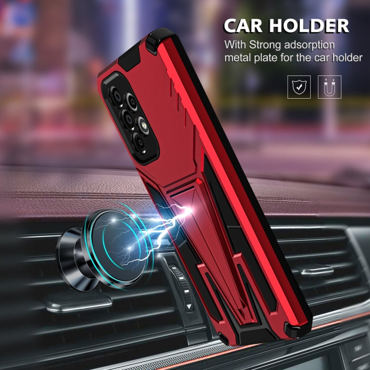 For Samsung Galaxy A33 5G Super V Armor PC + TPU Phone Case with Holder