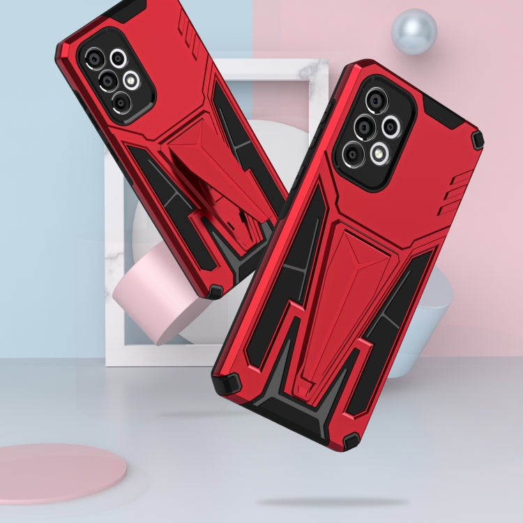 For Samsung Galaxy A33 5G Super V Armor PC + TPU Phone Case with Holder