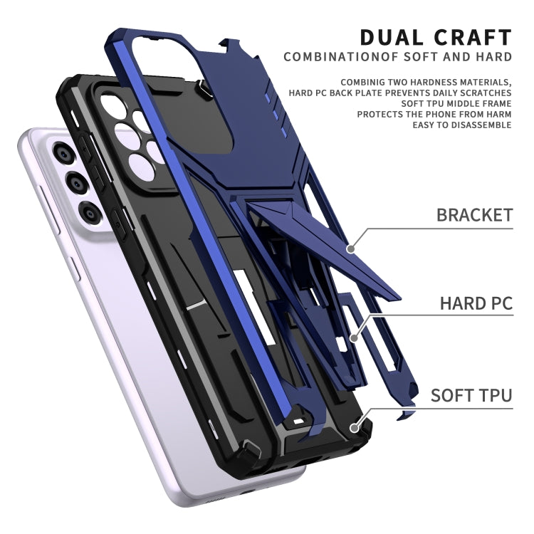 For Samsung Galaxy A33 5G Super V Armor PC + TPU Phone Case with Holder