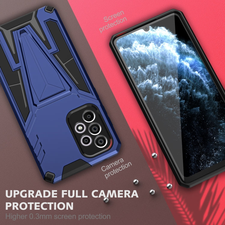 For Samsung Galaxy A33 5G Super V Armor PC + TPU Phone Case with Holder