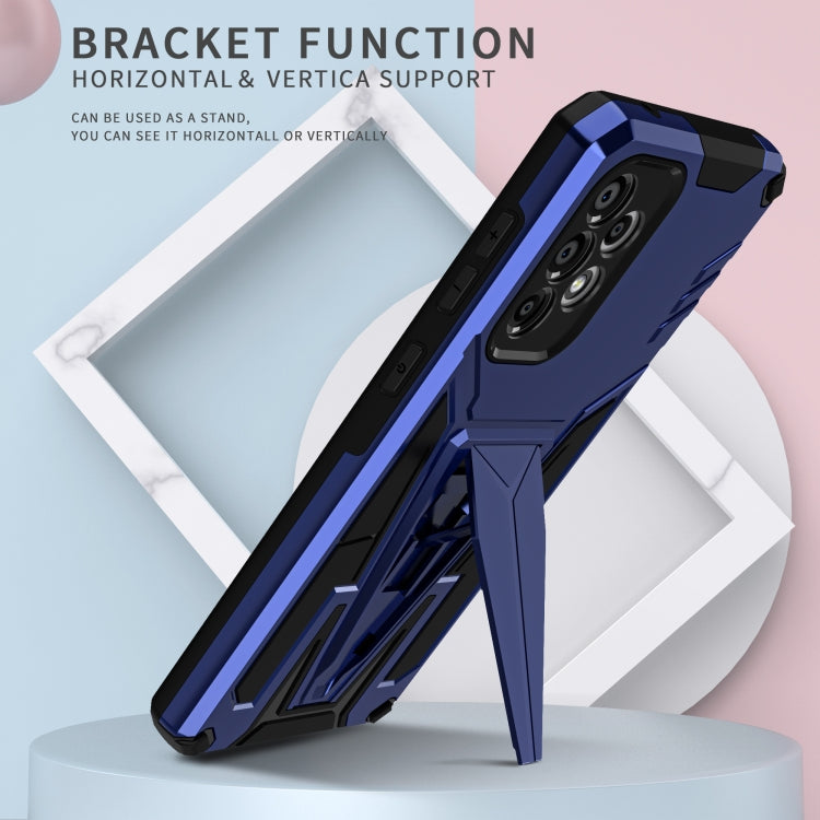 For Samsung Galaxy A33 5G Super V Armor PC + TPU Phone Case with Holder
