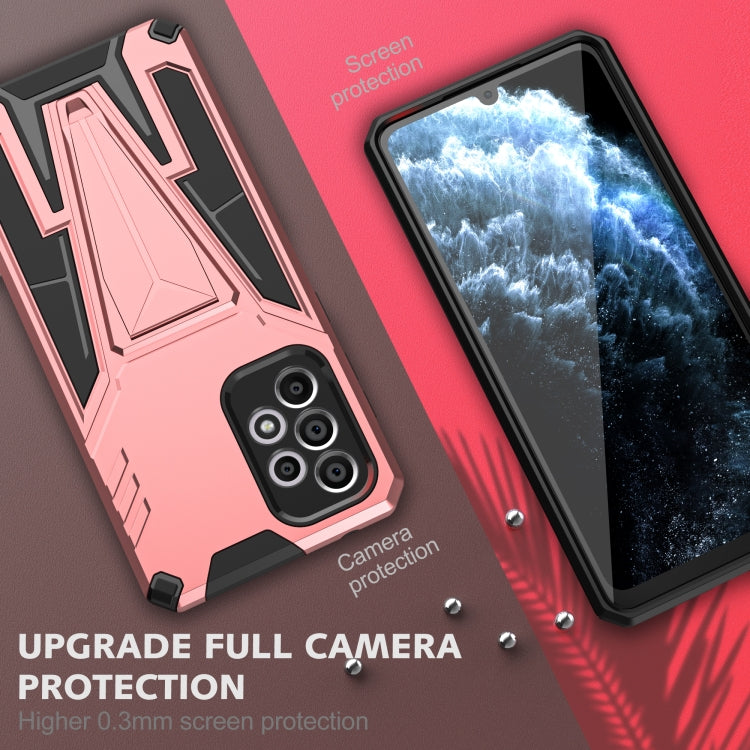 For Samsung Galaxy A33 5G Super V Armor PC + TPU Phone Case with Holder