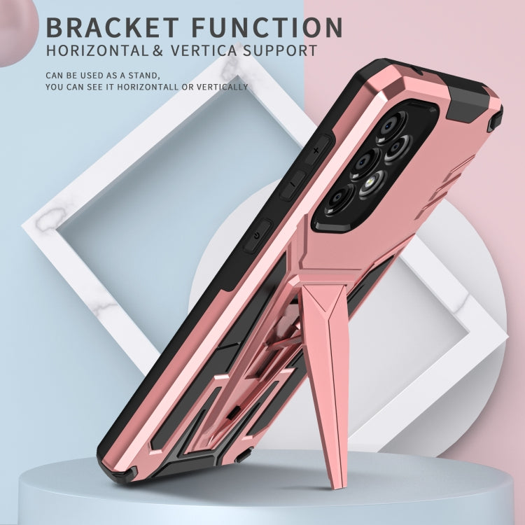 For Samsung Galaxy A33 5G Super V Armor PC + TPU Phone Case with Holder