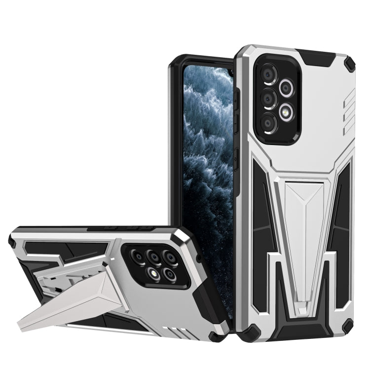 For Samsung Galaxy A33 5G Super V Armor PC + TPU Phone Case with Holder
