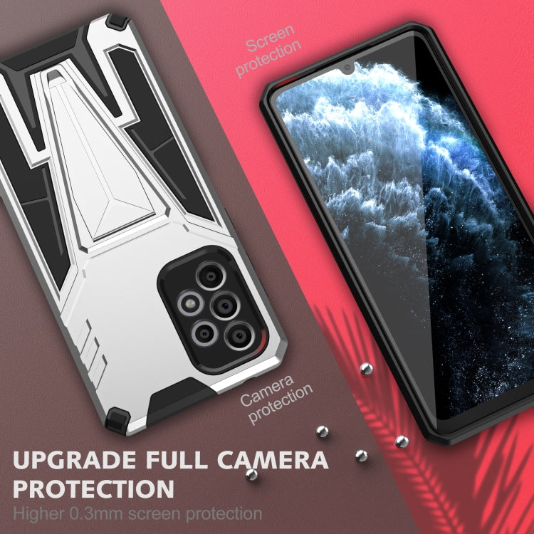 For Samsung Galaxy A33 5G Super V Armor PC + TPU Phone Case with Holder