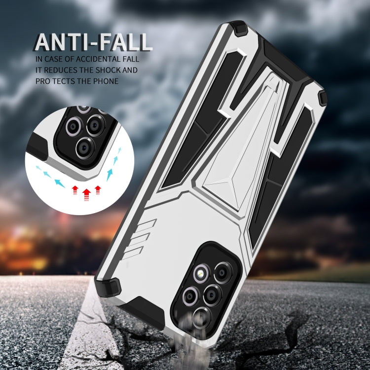 For Samsung Galaxy A33 5G Super V Armor PC + TPU Phone Case with Holder