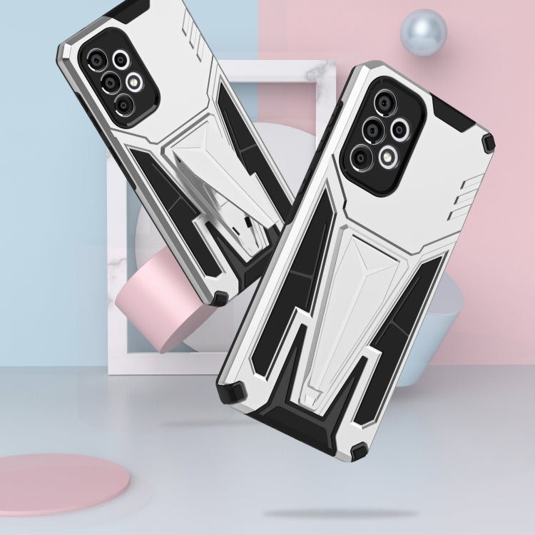 For Samsung Galaxy A33 5G Super V Armor PC + TPU Phone Case with Holder