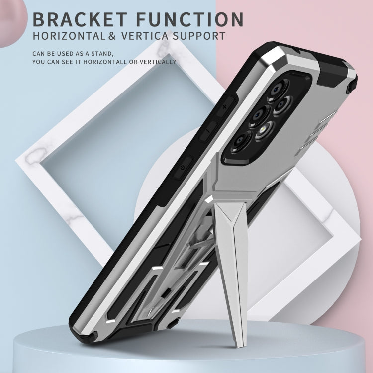 For Samsung Galaxy A33 5G Super V Armor PC + TPU Phone Case with Holder