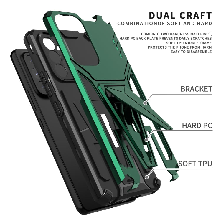 For Samsung Galaxy A53 5G Super V Armor PC + TPU Phone Case with Holder