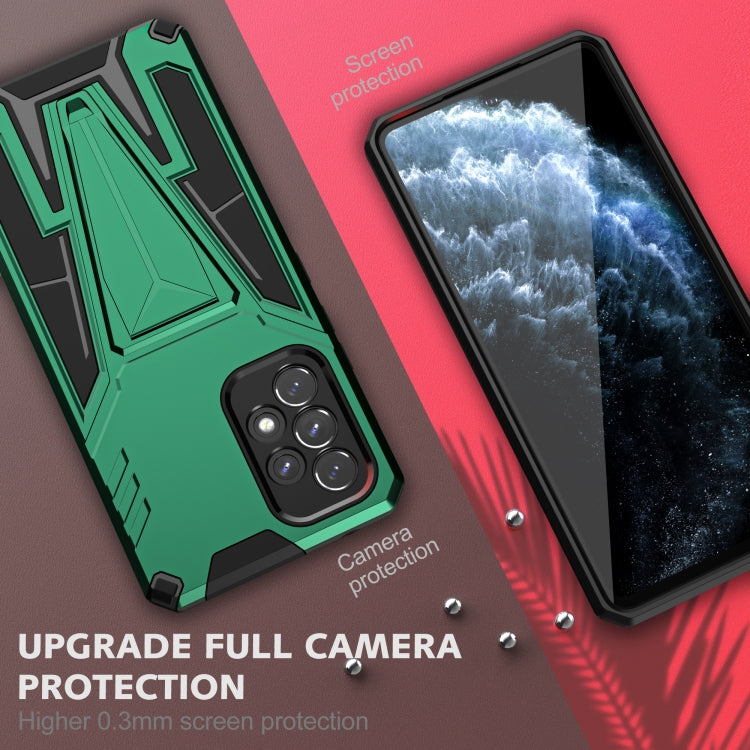 For Samsung Galaxy A53 5G Super V Armor PC + TPU Phone Case with Holder