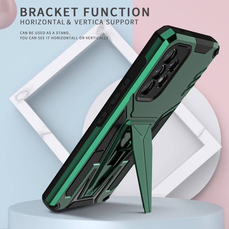For Samsung Galaxy A53 5G Super V Armor PC + TPU Phone Case with Holder