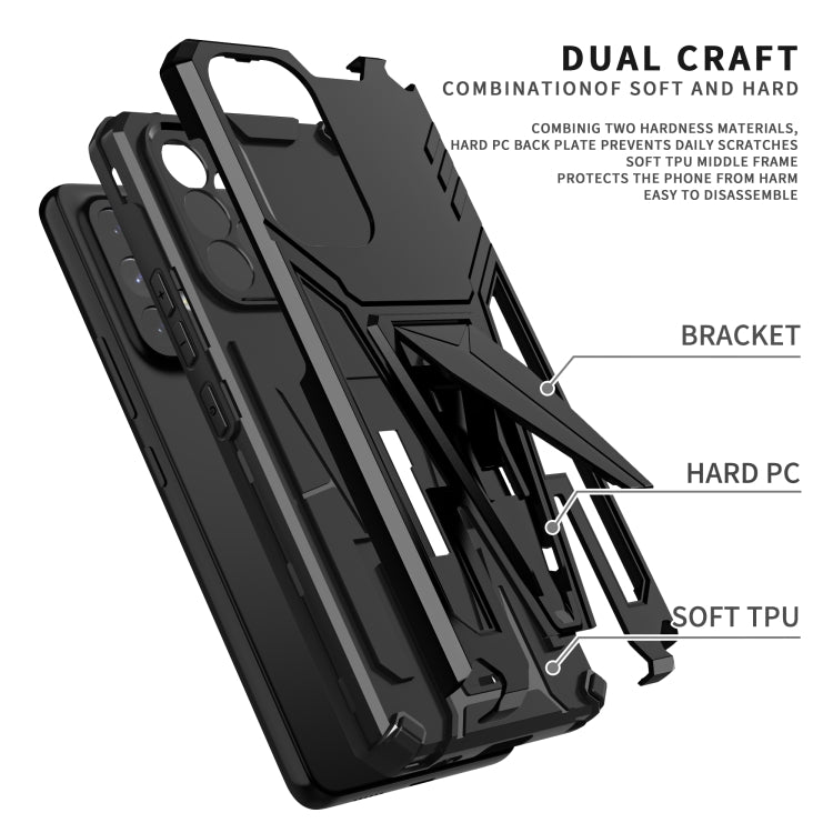 For Samsung Galaxy A53 5G Super V Armor PC + TPU Phone Case with Holder