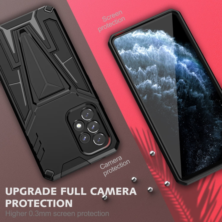 For Samsung Galaxy A53 5G Super V Armor PC + TPU Phone Case with Holder