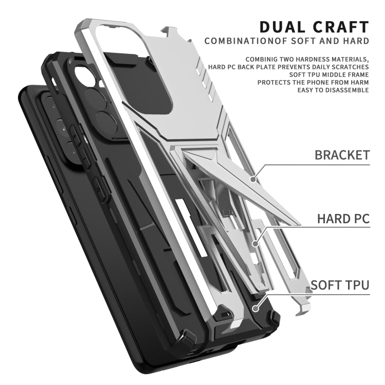 For Samsung Galaxy A53 5G Super V Armor PC + TPU Phone Case with Holder