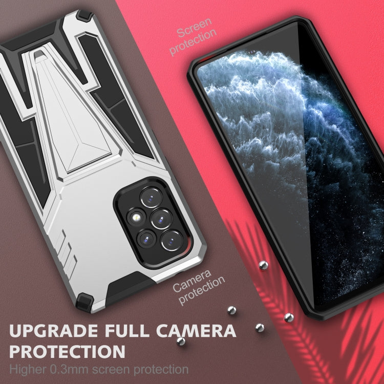 For Samsung Galaxy A53 5G Super V Armor PC + TPU Phone Case with Holder