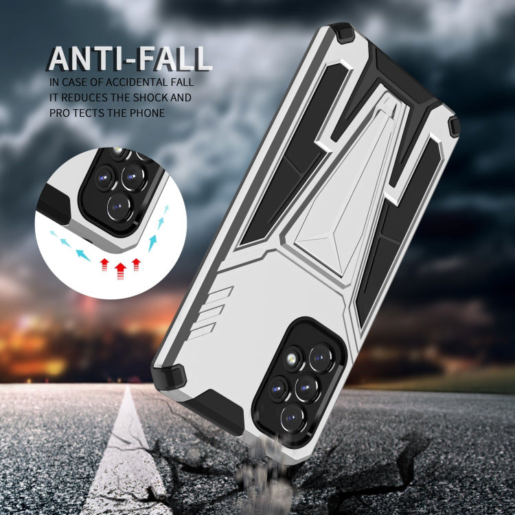 For Samsung Galaxy A53 5G Super V Armor PC + TPU Phone Case with Holder