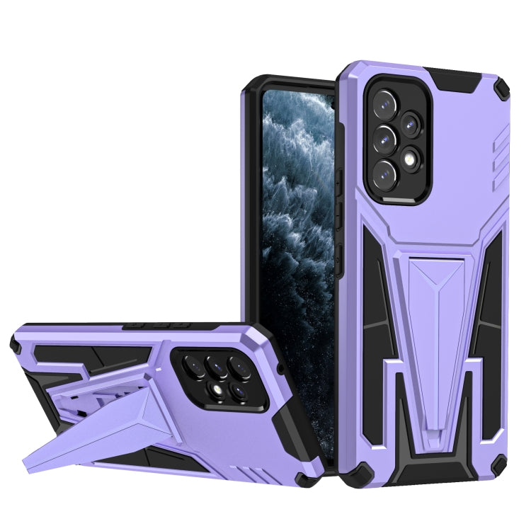 For Samsung Galaxy A53 5G Super V Armor PC + TPU Phone Case with Holder