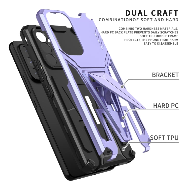For Samsung Galaxy A53 5G Super V Armor PC + TPU Phone Case with Holder