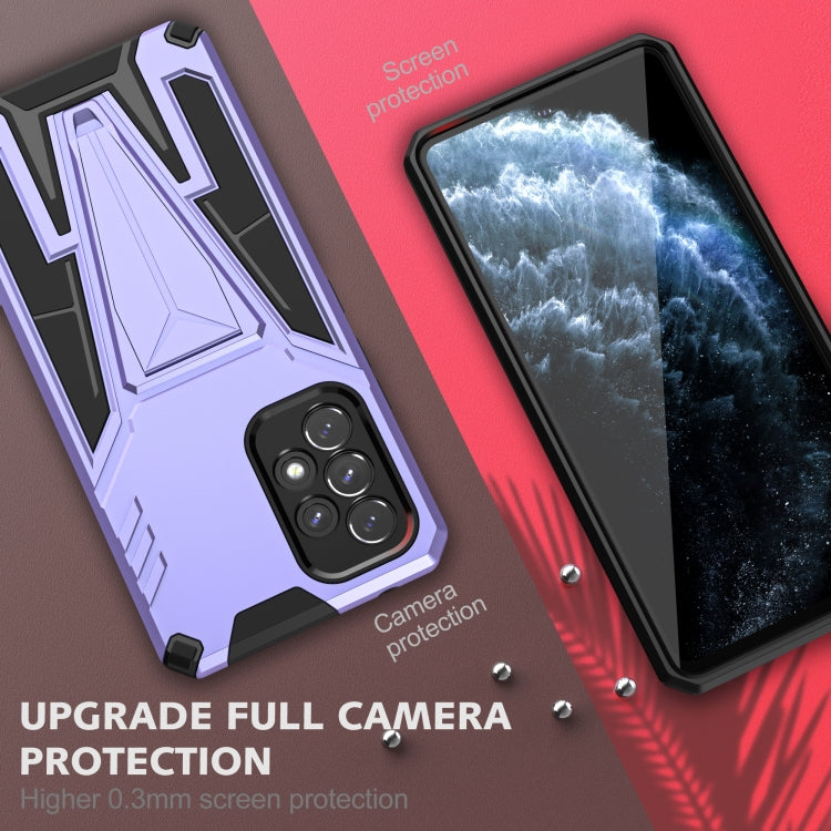 For Samsung Galaxy A53 5G Super V Armor PC + TPU Phone Case with Holder