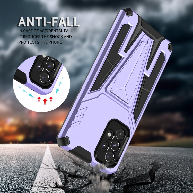 For Samsung Galaxy A53 5G Super V Armor PC + TPU Phone Case with Holder