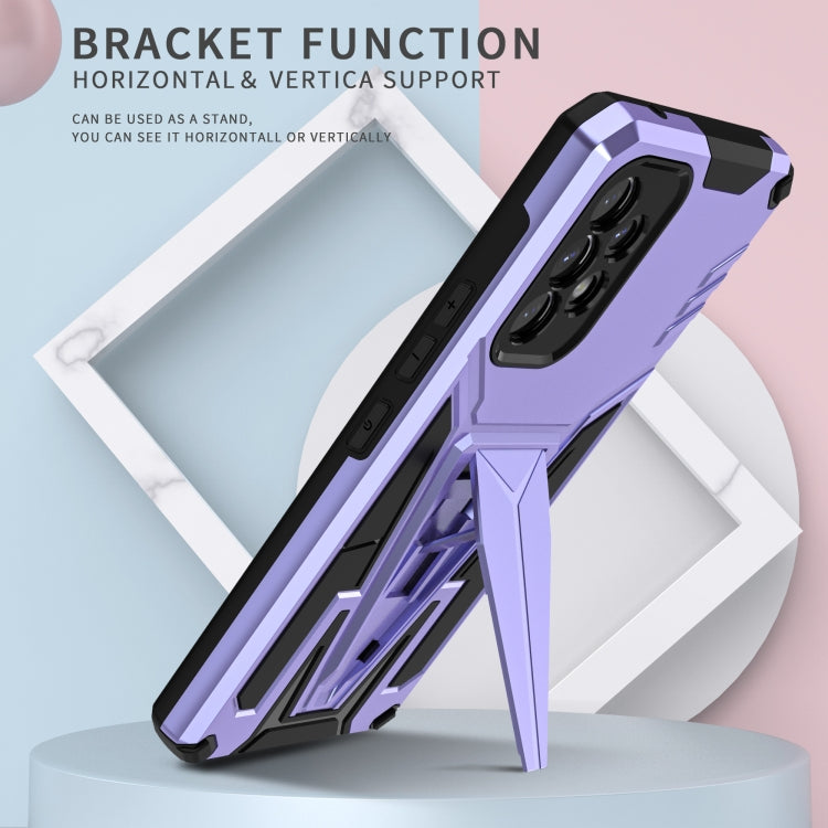 For Samsung Galaxy A53 5G Super V Armor PC + TPU Phone Case with Holder