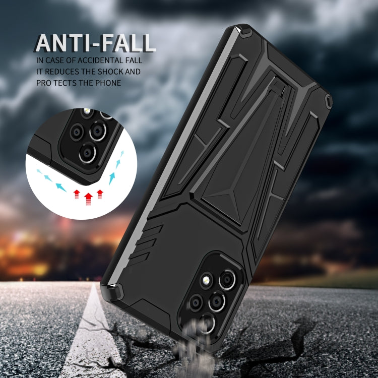 For Samsung Galaxy A73 Super V Armor PC + TPU Phone Case with Holder