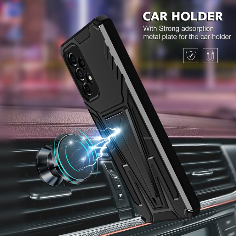 For Samsung Galaxy A73 Super V Armor PC + TPU Phone Case with Holder