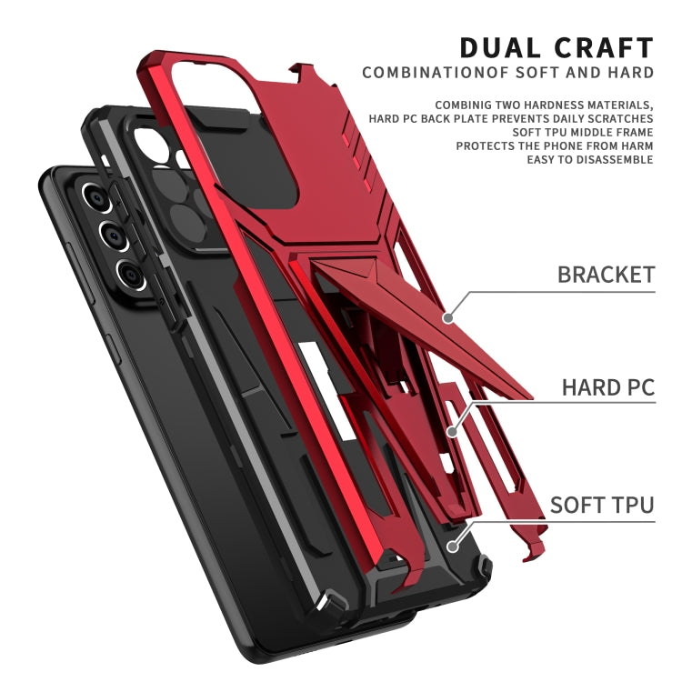 For Samsung Galaxy A73 Super V Armor PC + TPU Phone Case with Holder