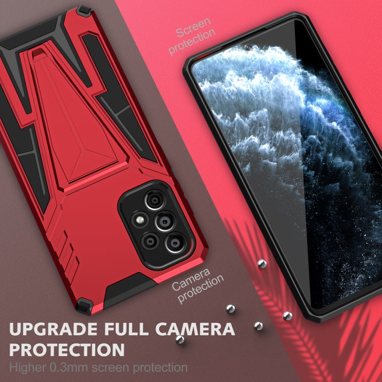 For Samsung Galaxy A73 Super V Armor PC + TPU Phone Case with Holder