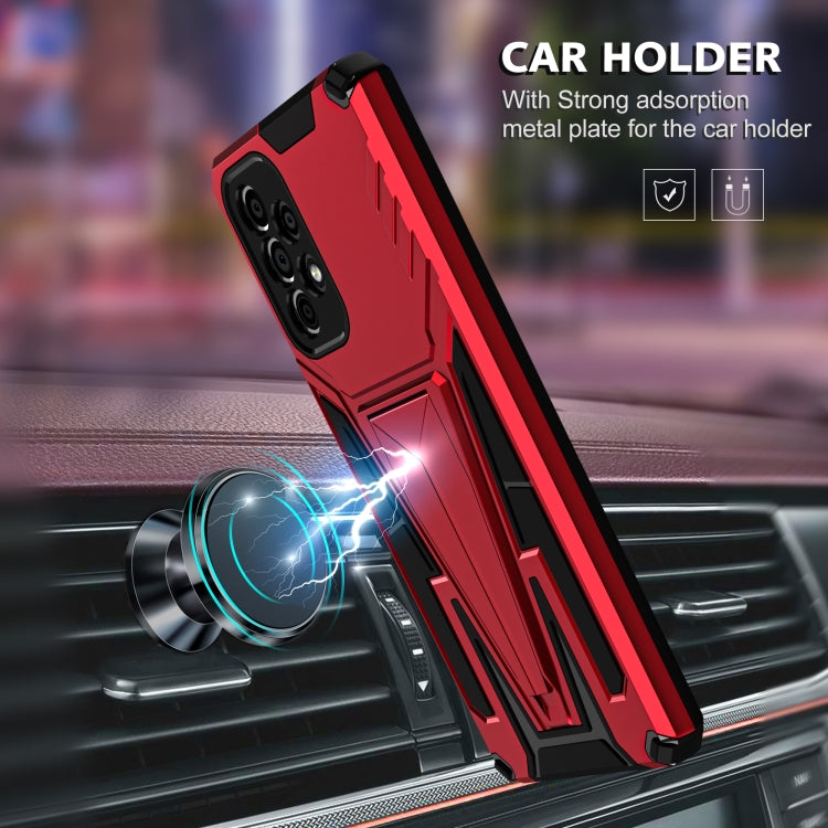 For Samsung Galaxy A73 Super V Armor PC + TPU Phone Case with Holder